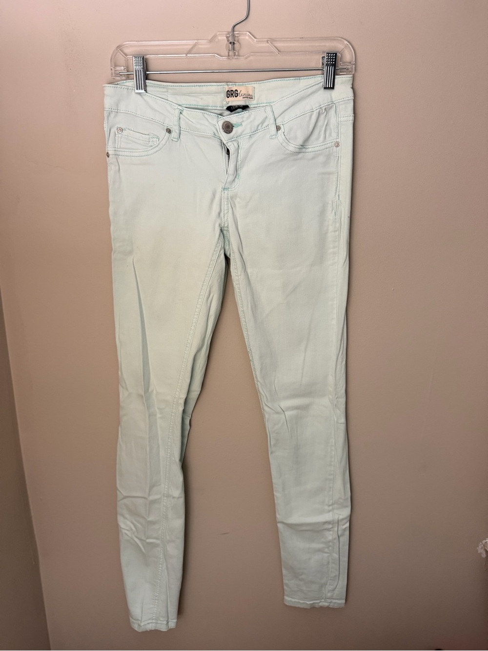 Garage Pastel Sea Foam Green Super Skinny Jeggings